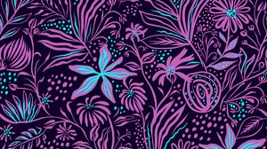 Preview wallpaper flowers, art, patterns, texture