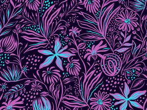 Preview wallpaper flowers, art, patterns, texture