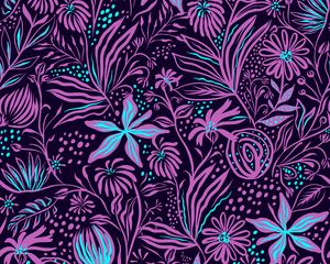 Preview wallpaper flowers, art, patterns, texture