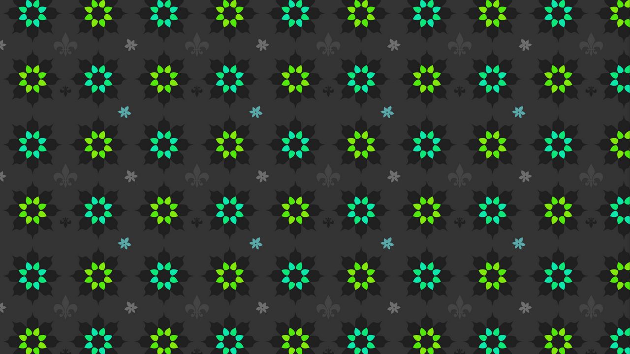 Wallpaper flowers, art, patterns, green, black