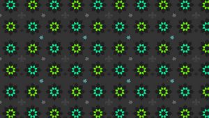 Preview wallpaper flowers, art, patterns, green, black