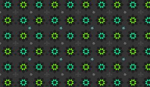 Preview wallpaper flowers, art, patterns, green, black