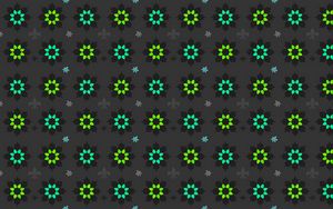 Preview wallpaper flowers, art, patterns, green, black