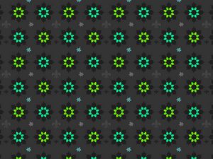 Preview wallpaper flowers, art, patterns, green, black