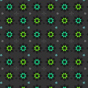 Preview wallpaper flowers, art, patterns, green, black