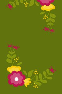 Preview wallpaper flowers, art, vector, branches, leaves