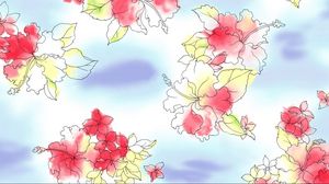 Preview wallpaper flowers, background, bright, colors