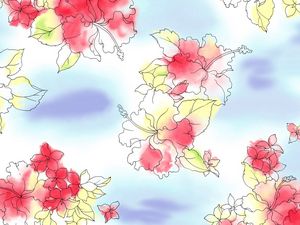 Preview wallpaper flowers, background, bright, colors
