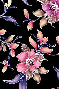 Preview wallpaper flowers, background, dark, patterns