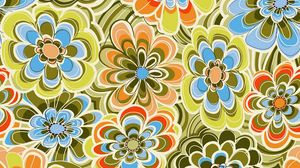 Preview wallpaper flowers, background, shape, bright