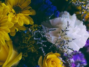 Preview wallpaper flowers, bouquet, composition, colorful