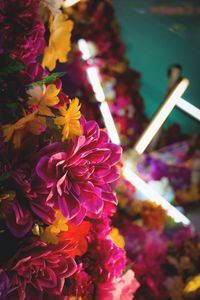 Preview wallpaper flowers, bouquet, neon, light