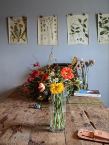 Preview wallpaper flowers, bouquet, vase, decor, colorful