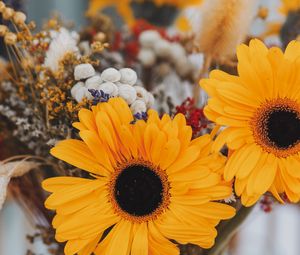 Preview wallpaper flowers, bouquet, vase, bright
