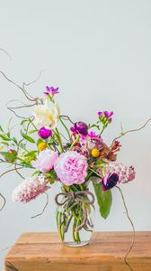 Preview wallpaper flowers, bouquet, vase, composition, aesthetics