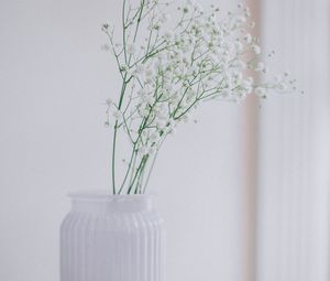 Preview wallpaper flowers, bouquet, vase, white