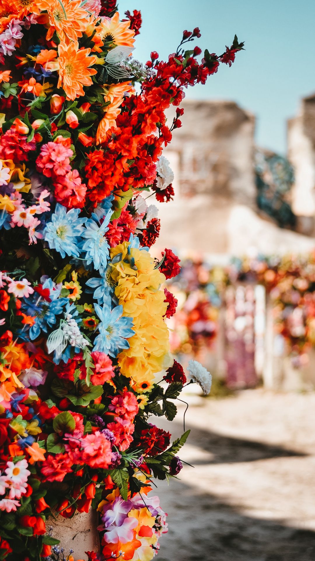 1080x1920 Wallpaper flowers, colorful, composition, bouquet