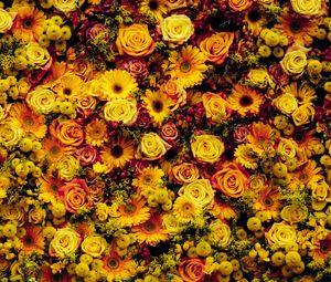Preview wallpaper flowers, composition, floral carpet