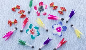 Preview wallpaper flowers, figurines, colorful, crafts