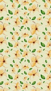 Preview wallpaper flowers, leaves, pattern, floral, art