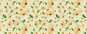 Preview wallpaper flowers, leaves, pattern, floral, art