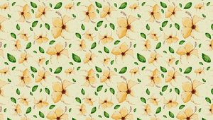 Preview wallpaper flowers, leaves, pattern, floral, art