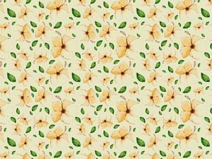 Preview wallpaper flowers, leaves, pattern, floral, art