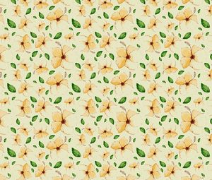 Preview wallpaper flowers, leaves, pattern, floral, art