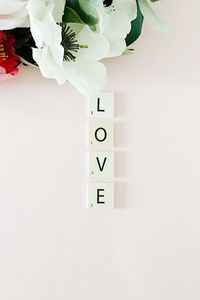 Preview wallpaper flowers, love, words, spring