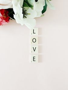 Preview wallpaper flowers, love, words, spring