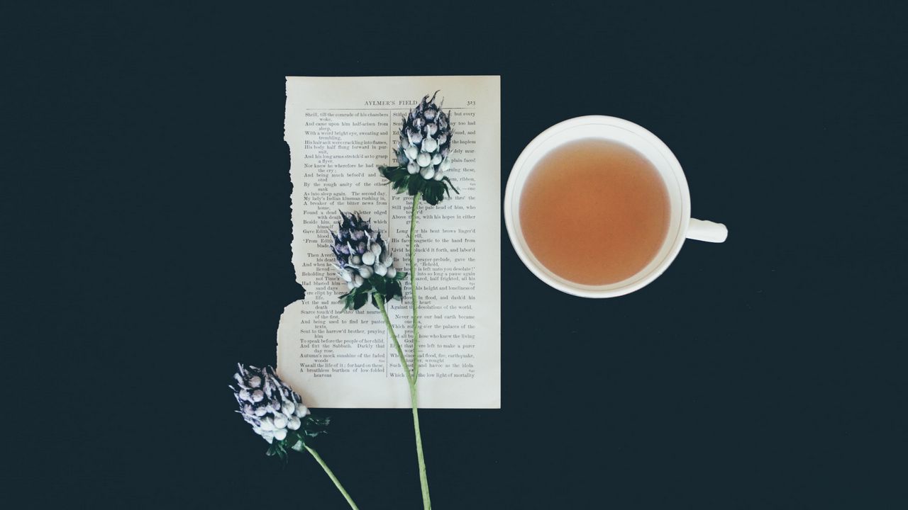 Wallpaper flowers, page, cup