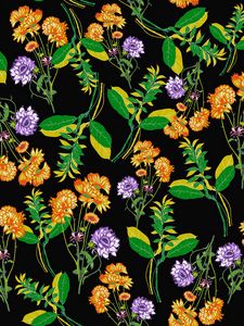 Preview wallpaper flowers, pattern, art, floral, texture