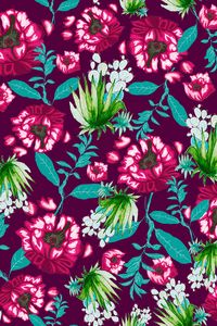 Preview wallpaper flowers, pattern, art, texture, floral