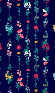 Preview wallpaper flowers, pattern, bouquets, colorful