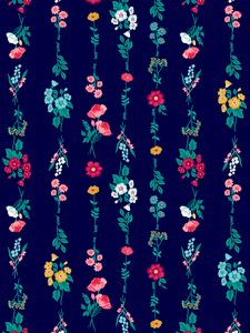 Preview wallpaper flowers, pattern, bouquets, colorful