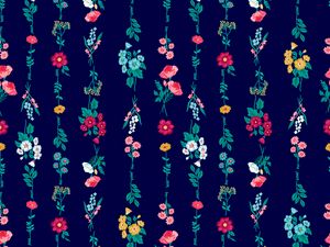 Preview wallpaper flowers, pattern, bouquets, colorful