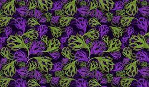 Preview wallpaper flowers, pattern, ornament, art