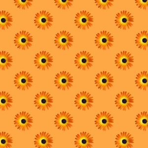 Preview wallpaper flowers, pattern, yellow