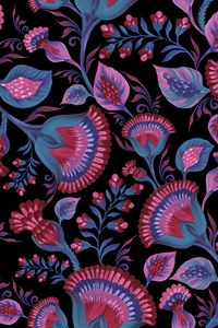 Preview wallpaper flowers, patterns, bright, leaves