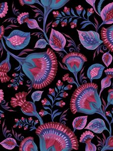 Preview wallpaper flowers, patterns, bright, leaves
