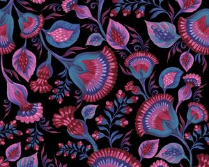Preview wallpaper flowers, patterns, bright, leaves