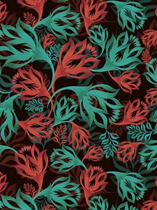 Preview wallpaper flowers, patterns, ornament, pattern