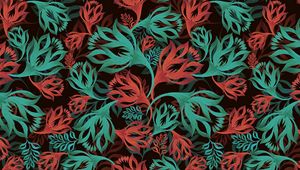 Preview wallpaper flowers, patterns, ornament, pattern