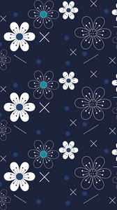 Preview wallpaper flowers, patterns, shapes