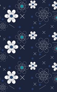 Preview wallpaper flowers, patterns, shapes