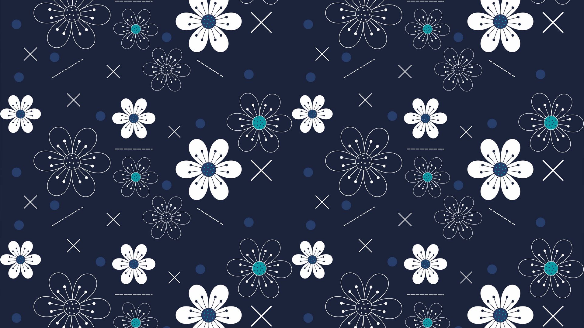 Download wallpaper 1920x1080 flowers, patterns, shapes full hd, hdtv ...