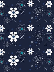 Preview wallpaper flowers, patterns, shapes