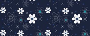 Preview wallpaper flowers, patterns, shapes