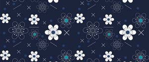 Preview wallpaper flowers, patterns, shapes
