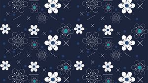 Preview wallpaper flowers, patterns, shapes